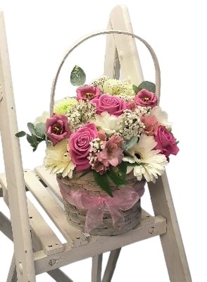 Pretty in pink basket