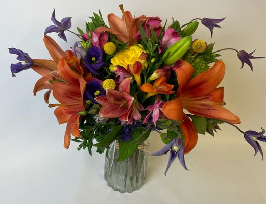 Bright florist choice bouquet