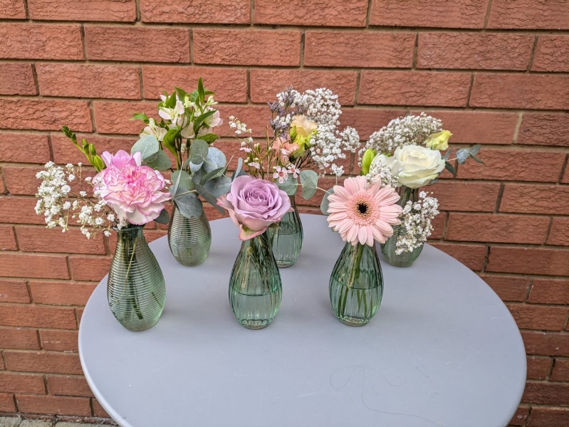 Bud Vases   Set of six