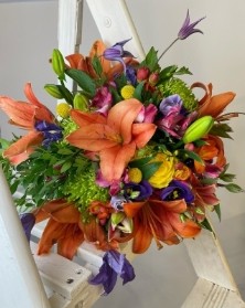 Bright florist choice bouquet